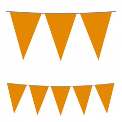 Festoni Mt.4 Bandierine Triang.arancio
