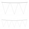 Festoni Mt.4 Bandierine Triang.bianche