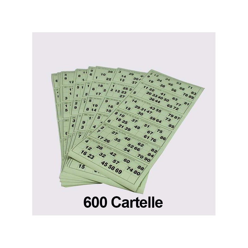 Tombolone 600 Cartelle Preforate