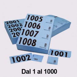 Serie Biglietti Pesca 1/1000 Blu