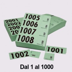 Serie Biglietti Pesca 1/1000 Verde