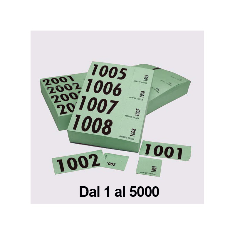 Serie Biglietti Pesca 1/5000 Verde