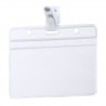 Busta Portabadge In Pvc Con Clip Mod. Bdimensione Busta 11,2x9,2cm