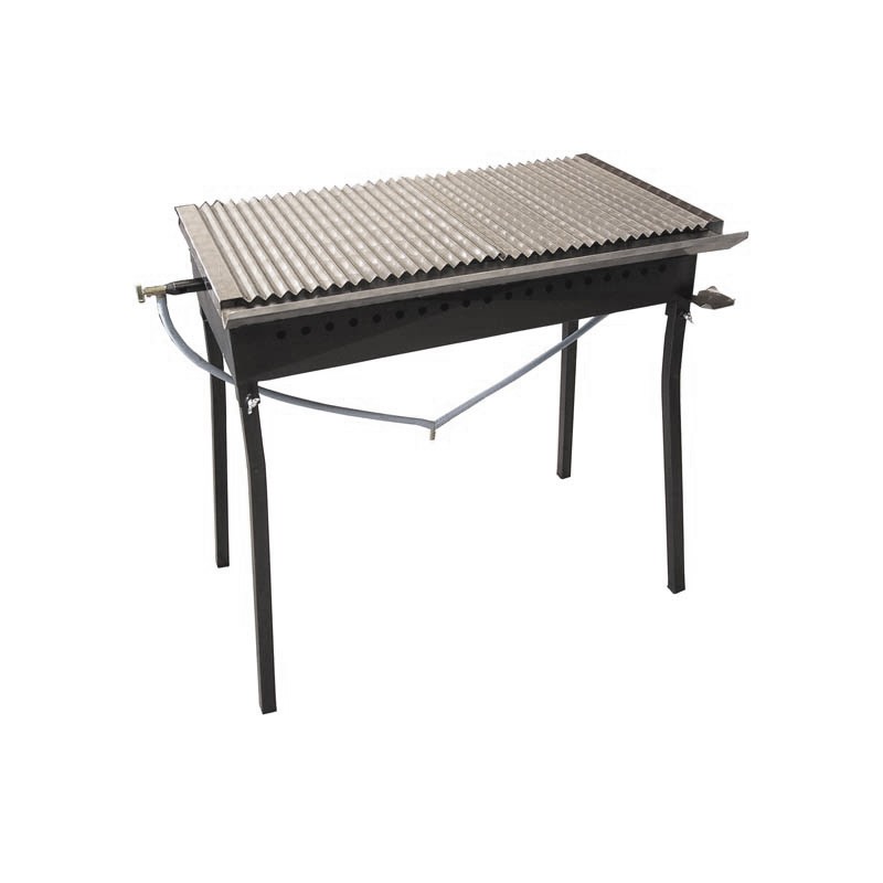 Grill Gas Inox 80x60 Ondulata