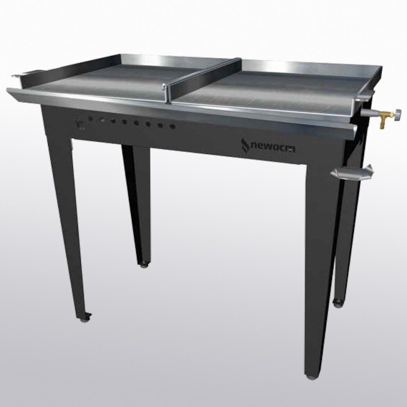 Grill Gas Inox 120x70 Valvolato Liscia