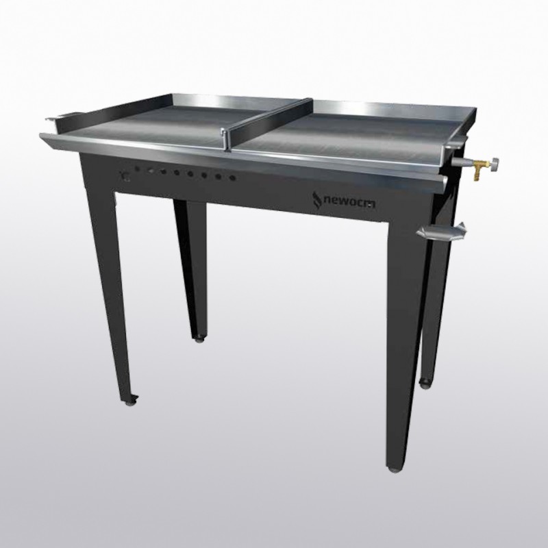 Grill Gas Inox 80x60 Valvolata Liscia