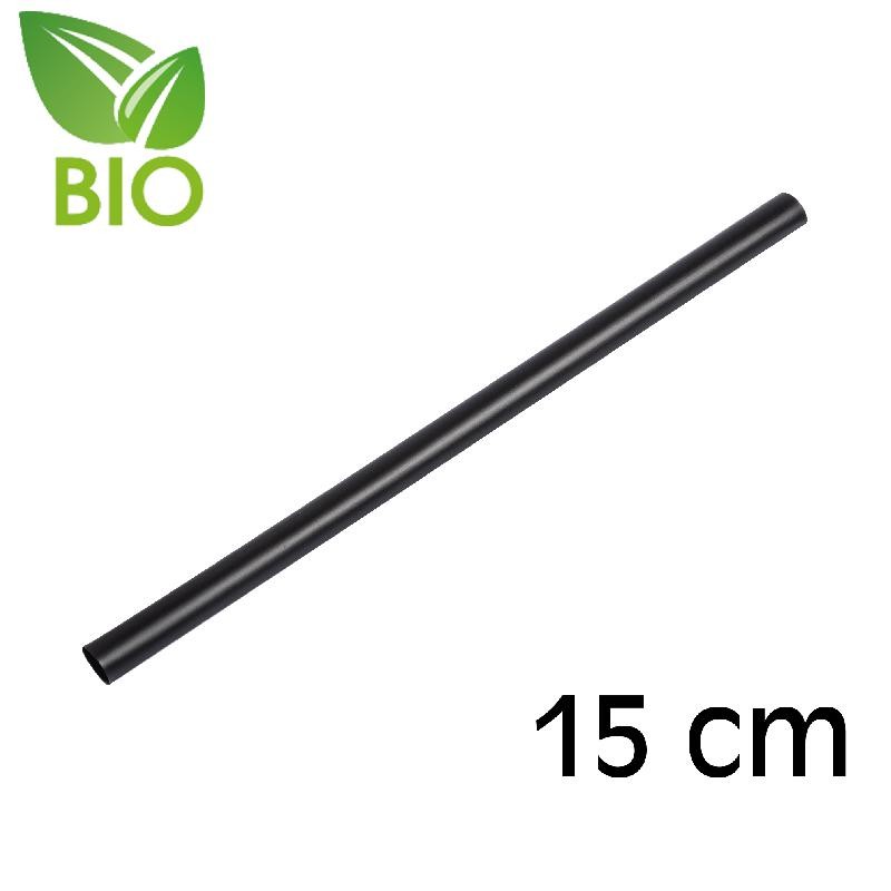 CANNUCCE DIRITTE BIO CM15/8 NERO CONFZIONE Pz.250