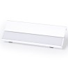 Badge Clip Portanome In Alluminio7x2,5cm Colore Bianco