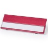 Badge Clip Portanome In Alluminio7x2,5cm Colore Rosso