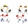 Playset 2 Veicoli Con Accessori Ass.ti