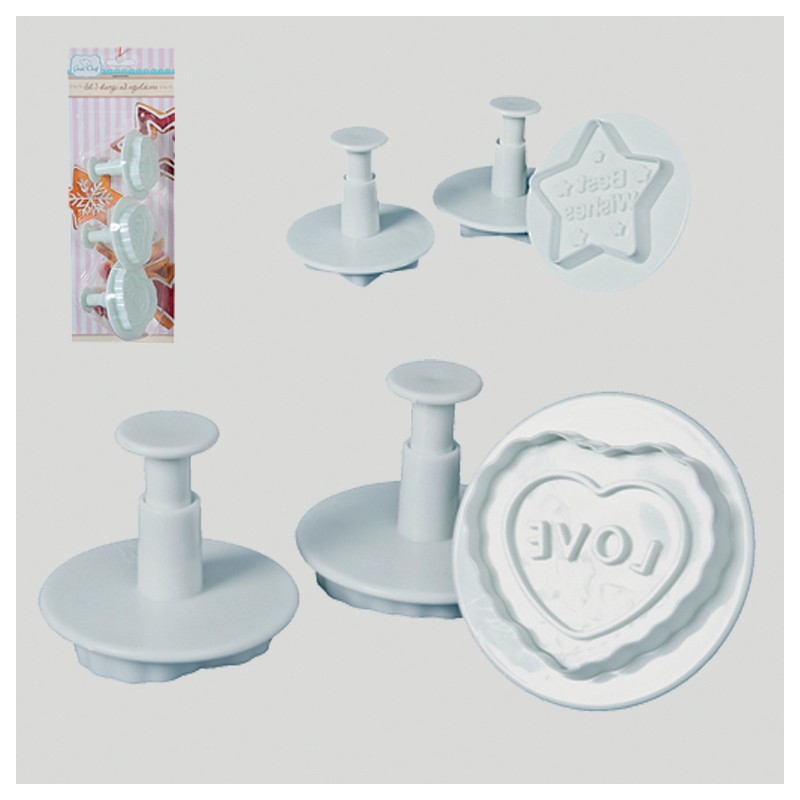 Set 3 Stampi Ad Espulsione Love