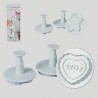Set 3 Stampi Ad Espulsione Love