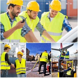 GILET ALTA VISIBILITA CATARIFRANGENTE GIALLO o ARANCIO TAGLIA UNICA ADULTO EN 471