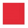 Tovaglioli 33x33 2 Veli Rossi Pz.50