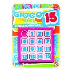 Gioco del 15 in blister, colori assortiti - 11148