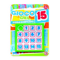 Gioco del 15 in blister, colori assortiti - 11148