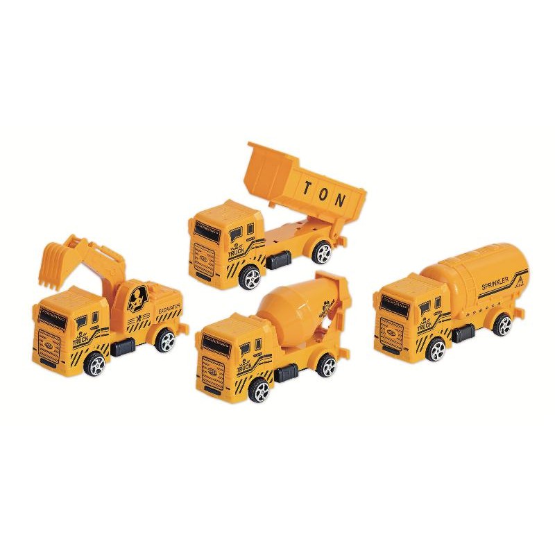 Veicolo Cantiere Ruote Libere, 4 modelli assortiti - 3688 Veicolo Cantiere Ruote Libere, 4 modelli assortiti - 3688