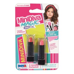 Set Minidiva Cosmetici 2 Rossetti in blister, modelli assortiti - 11739