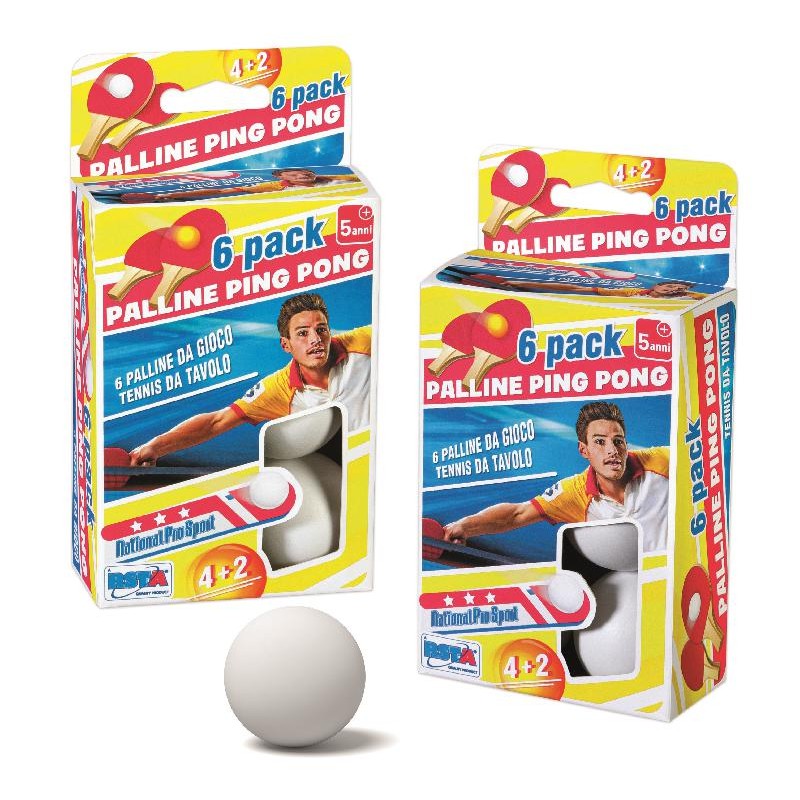 Set 6 Palline Ping Pong - 11860