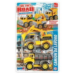 Set 2 Camion Play City a frizione, 2 modelli assortiti - 11366