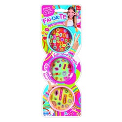 SET 3 BRACCIALETTI FASHION CON STIKERS