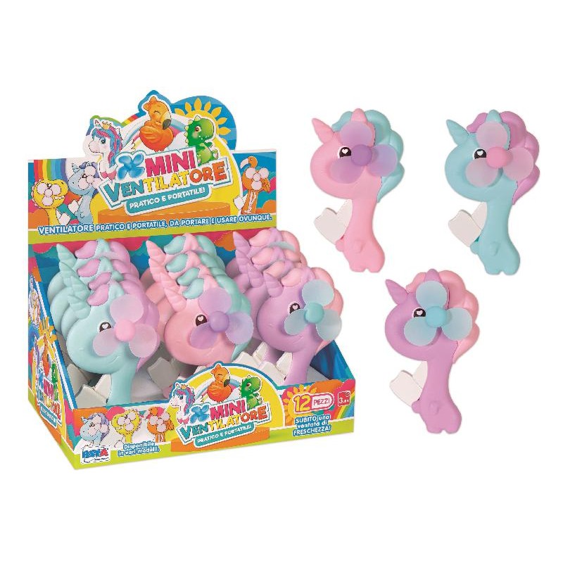 MINI VENTILATORE UNICORNO 3 COLORI ASSORTITI