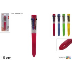 Penna 10 Colori in blister, colori assortiti