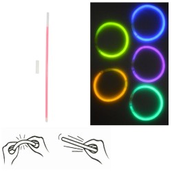 Braccialetti Luminosi In Box 15 pz, 5 Colori