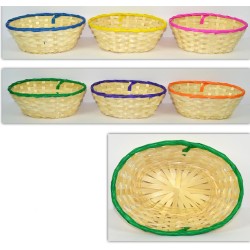 Cestino Intrecciato Colori Assortiti