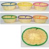 Cestino Intrecciato Colori Assortiti