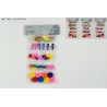Set Elastici Capelli Colorati 76 pz, 3 colori assortiti