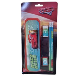 Set con portapenne 5 pz, tema Cars