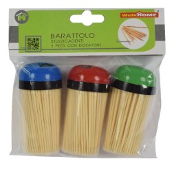 Barattolo Stuzzicadenti 3 pezzi
