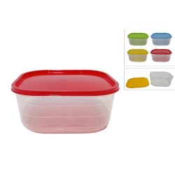 Contenitore Plastica Quadro 1100 ml, colori assortiti