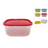 Contenitore Plastica Quadro 1100 ml, colori assortiti