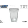 Set Bicchieri Vetro 3 pz Quadretti