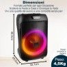 SPEAKER WIRELLESS 50w CON MICROFONO KARAOKE PARTY