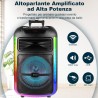 SPEAKER WIRELESS 100w CON MICROFONO, KARAOKE E PARTY