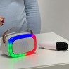 MINI PARTY SPEAKER WI-FI 10w KARAOKE CON MICROFONO SENZA FILI