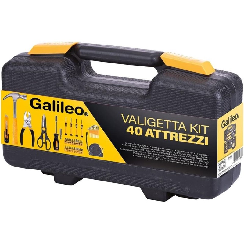 Valigetta attrezzi, kit da 40 pezzi in acciaio al carbonio Valigetta attrezzi, kit da 40 pezzi in acciaio al carbonio