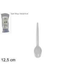 Cucchiaino Dessert 12,5 cm Trasparente, 50 Pezzi