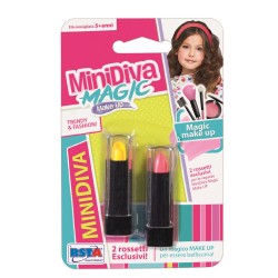 Set Minidiva Cosmetici 2 Rossetti in blister, modelli assortiti - 11739