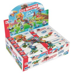 SET COSTRUZIONI JURASSIC DINOSAURI 12 ASSORTIMENTI