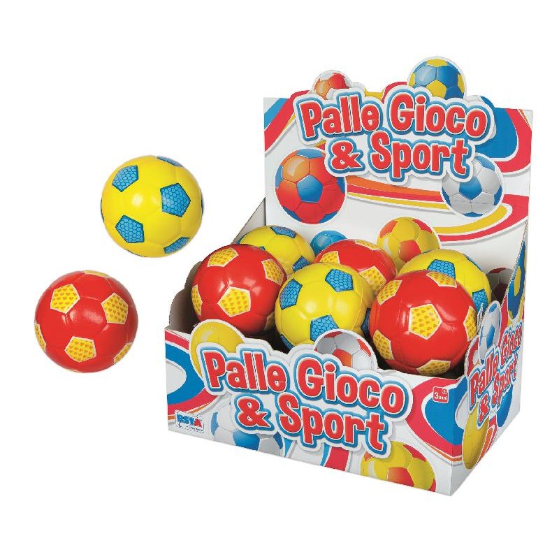 Palla Gioco e Sport 12 cm, 2 colori assortiti - 11602