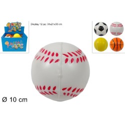 Pallina Spugna Sport 10 cm, modelli assortiti, 1 pezzo