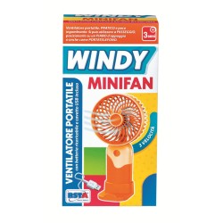 Mini ventilatore a batteria 3 velocità, colori assortiti, 1 pezzo