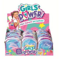 Zainetto Portachiavi Girls Power, modelli assortiti, 1 pezzo