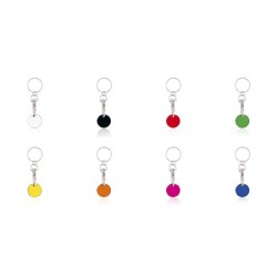 Portachiavi Gettone Euromarket, colori assortiti, 1 pezzo