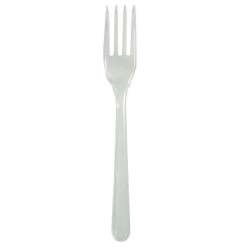 Forchette in plastica PS Trasparente 180 mm - confezione da 50 forchette