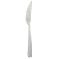 Coltelli in plastica PS Trasparente 180 mm - confezione da 50 coltelli